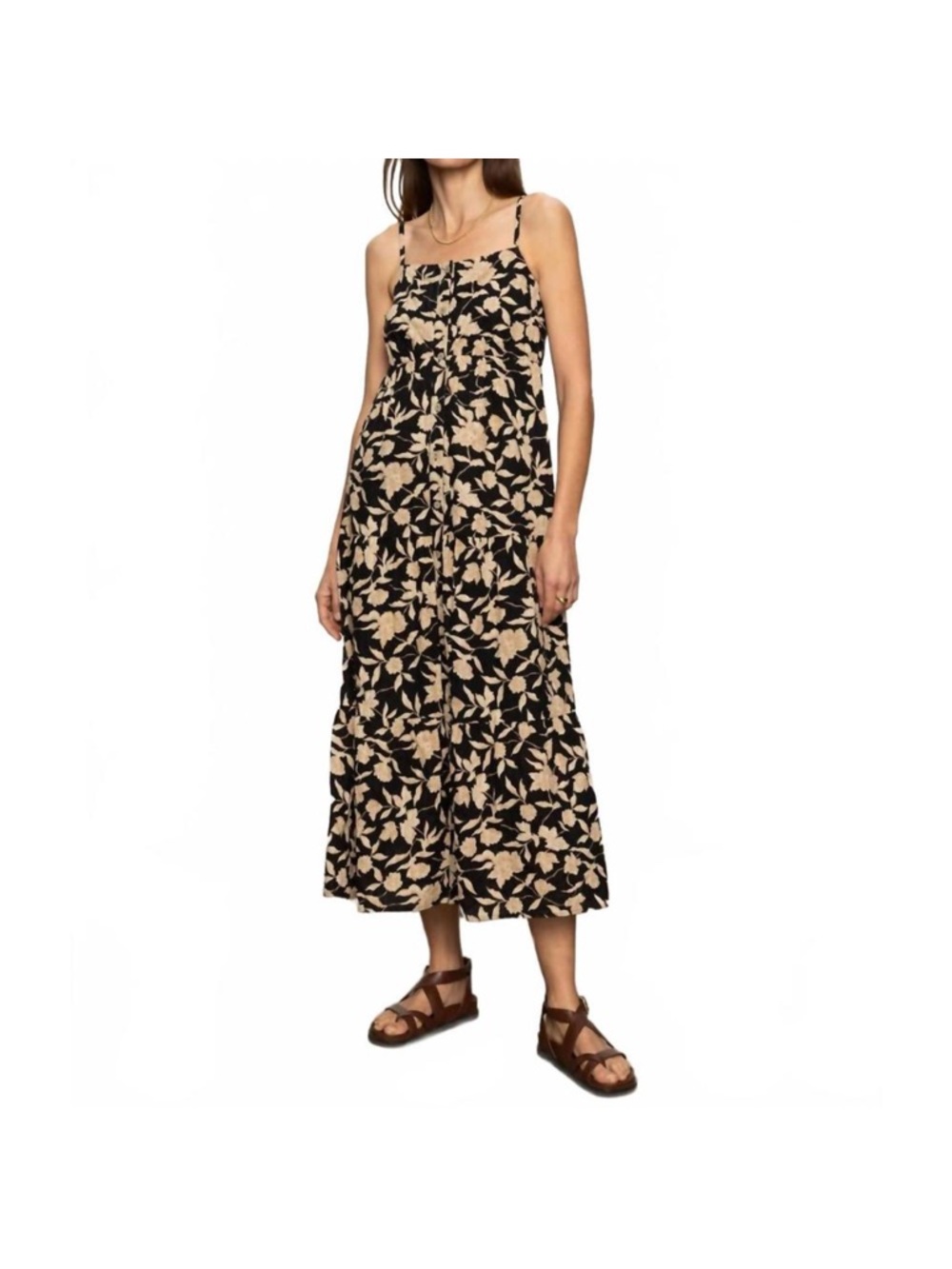 SANCTUARY tiered picot dress in bandana print Large